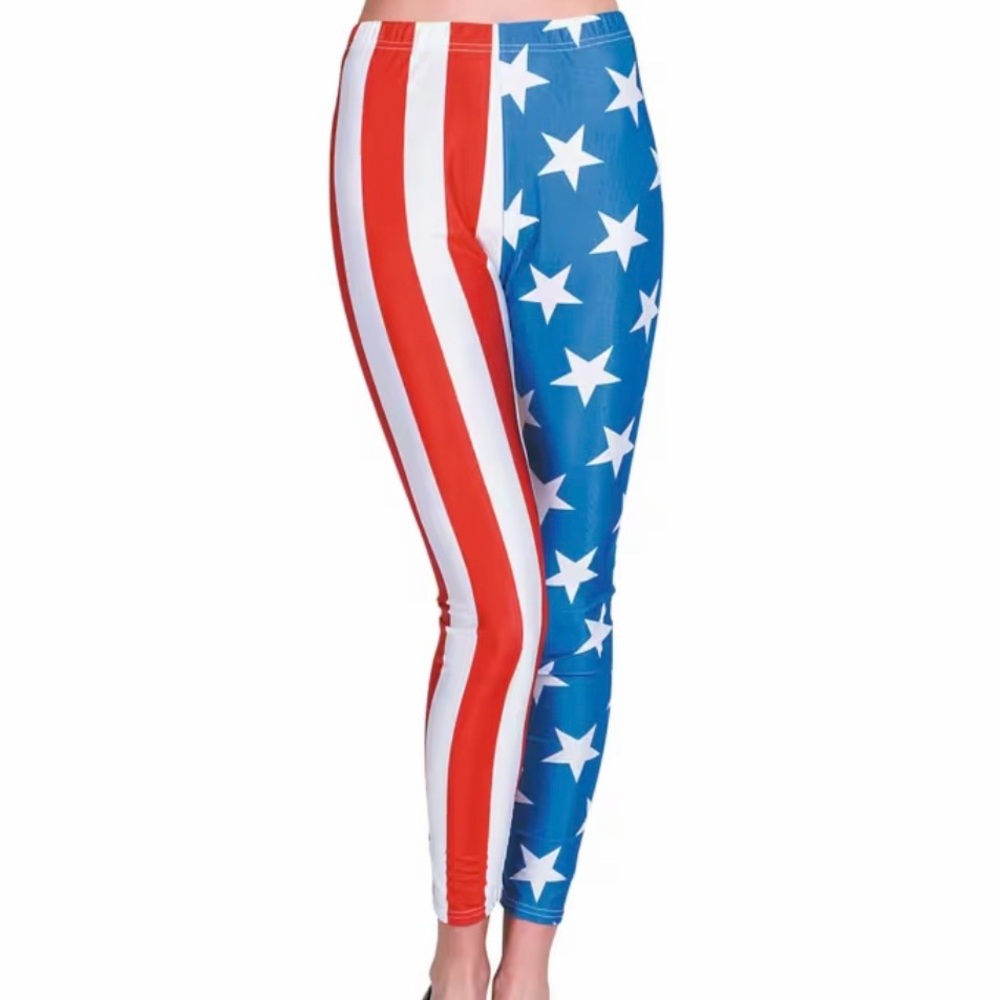 Patriotic Star & Stripe Leggings
